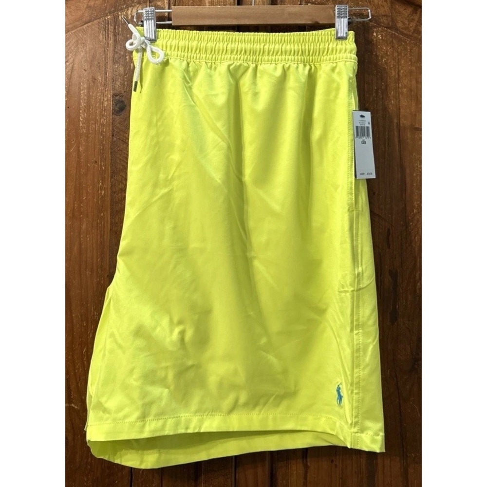 Mens Polo Ralph Lauren Big & Tall Traveler Stretch Shorts Swim Trunk Sz 5XB $79